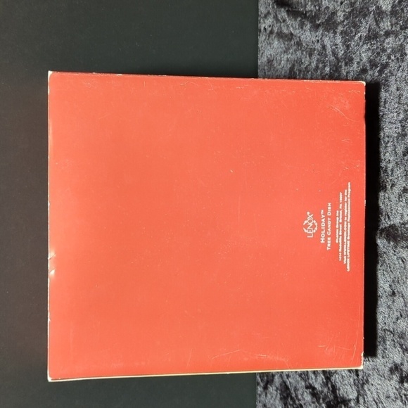 Vintage Lenox Holiday Tree Candy Dish w/Gold Rim and Holly w/Box - Picture 3 of 9